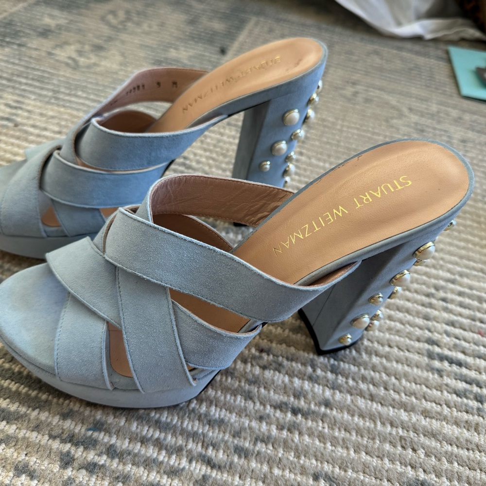 Stuart Weitzman Blue Women's Heeled Sandals